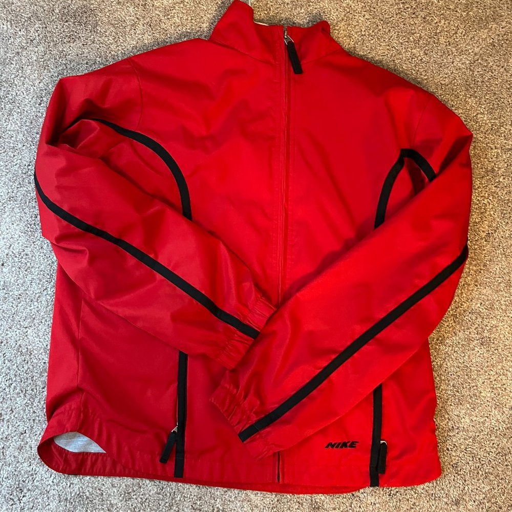 Nike red windbreaker